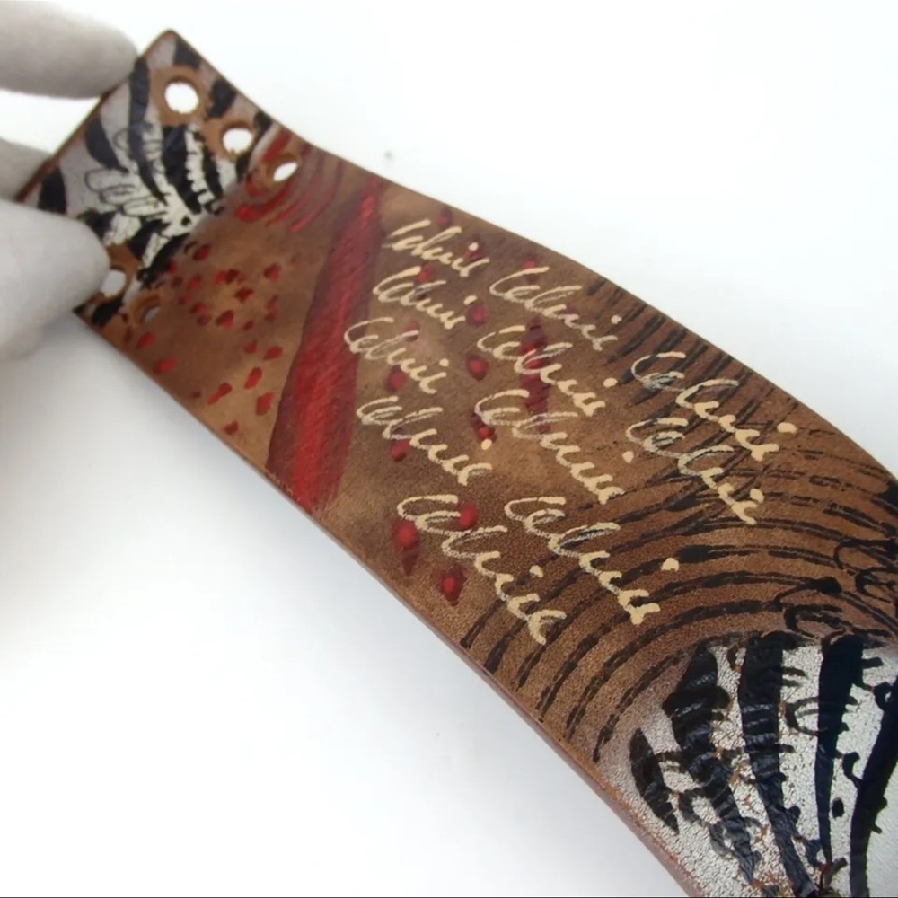 Authentic Celine Zebra Pattern Macadam Bangle Bra… - image 6